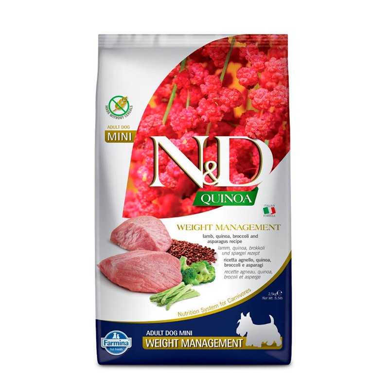FARMINA N&D QUINOA CONTROL DE PESO para PERRO MINI