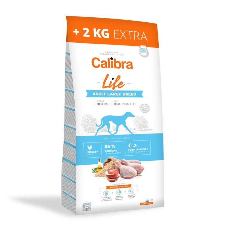 Calibra Life con Pollo para Perro Adulto Grande 12+2kg