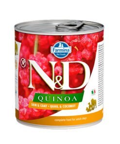 Farmina ND Quinoa Skin&Coat Codorniz Lata para Perro Adulto 285gr