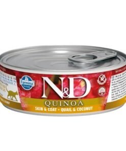 Farmina ND Quinoa Skin&Coat Codorniz Lata para Gato 80gr