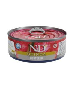 Farmina ND Quinoa Cordero Cerdo Lata para Gato Esterilizado 80gr