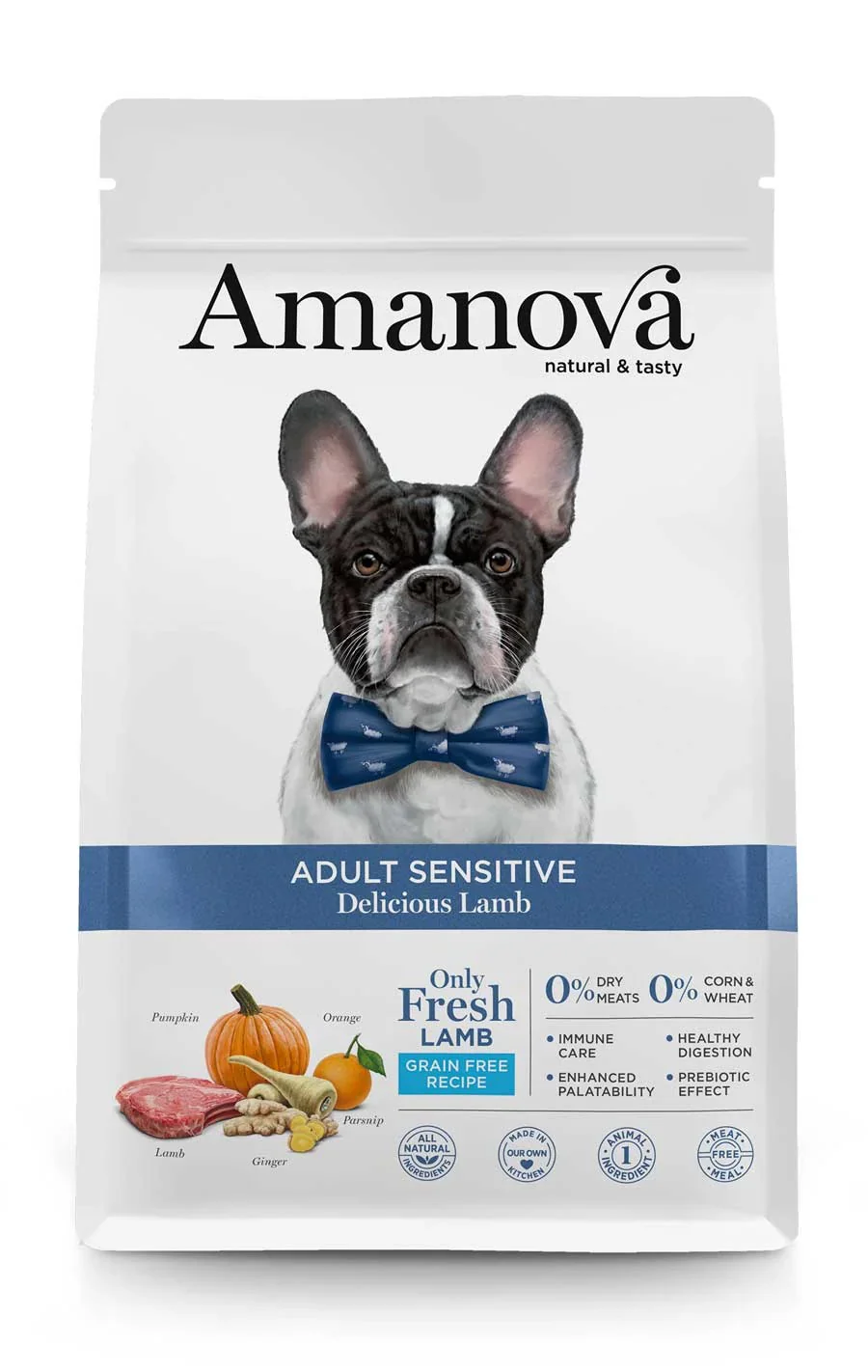 Amanova Delicious Lamb Pienso Monoprotéico con Cordero para Perro Adulto Sensitivo