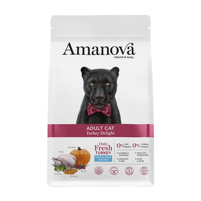Amanova Turkey Delight Pienso Monoprotéico con Pavo para Gato Adulto