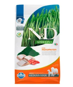 Farmina N&D Spirulina Pienso para Perros Medianos y Grandes de Arenque 2kg